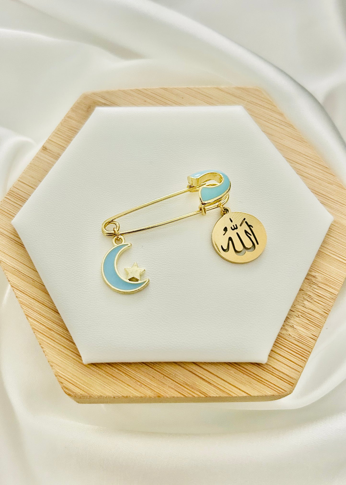 Blue & Gold Blessing Pin