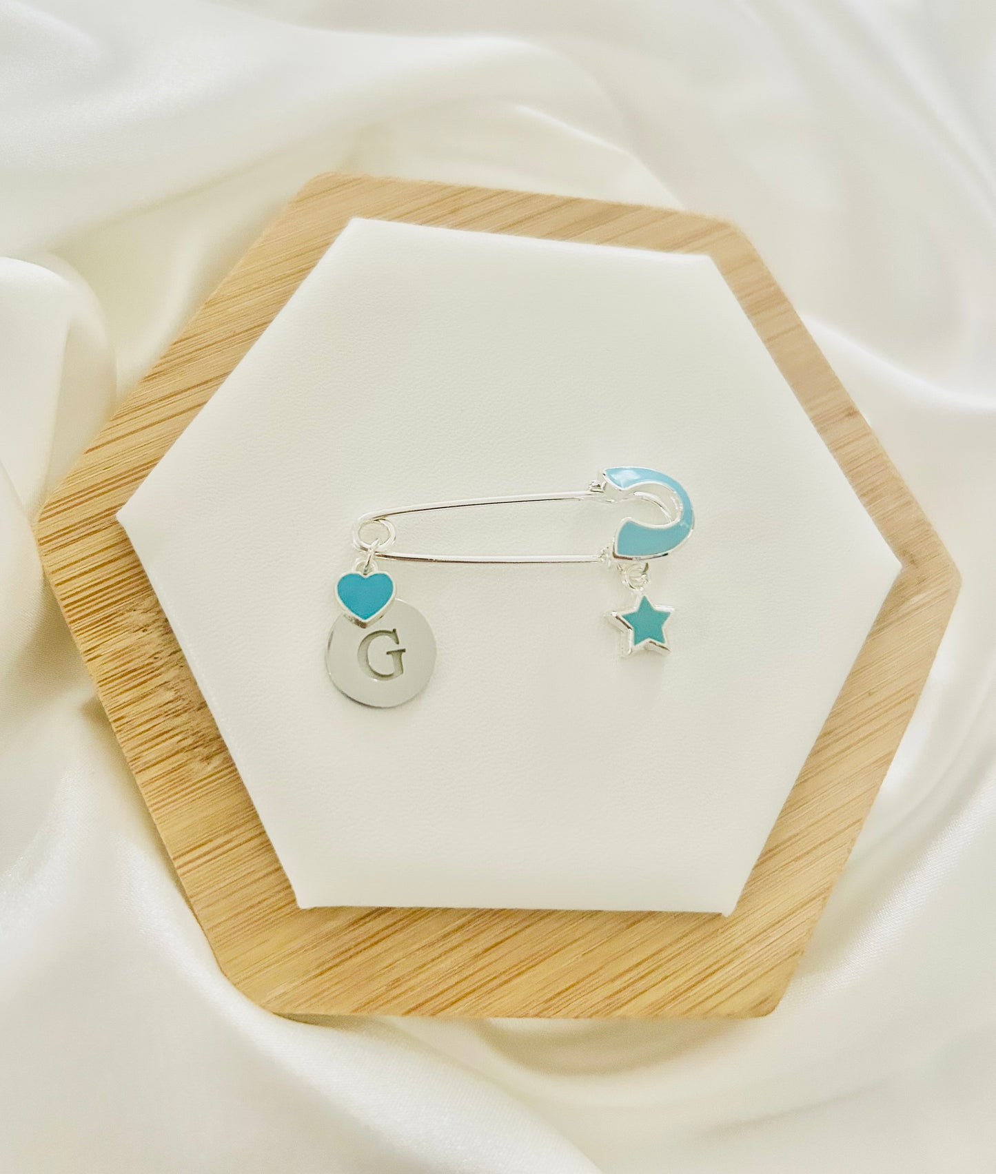 Twinkle and Love Baby Blue Pin