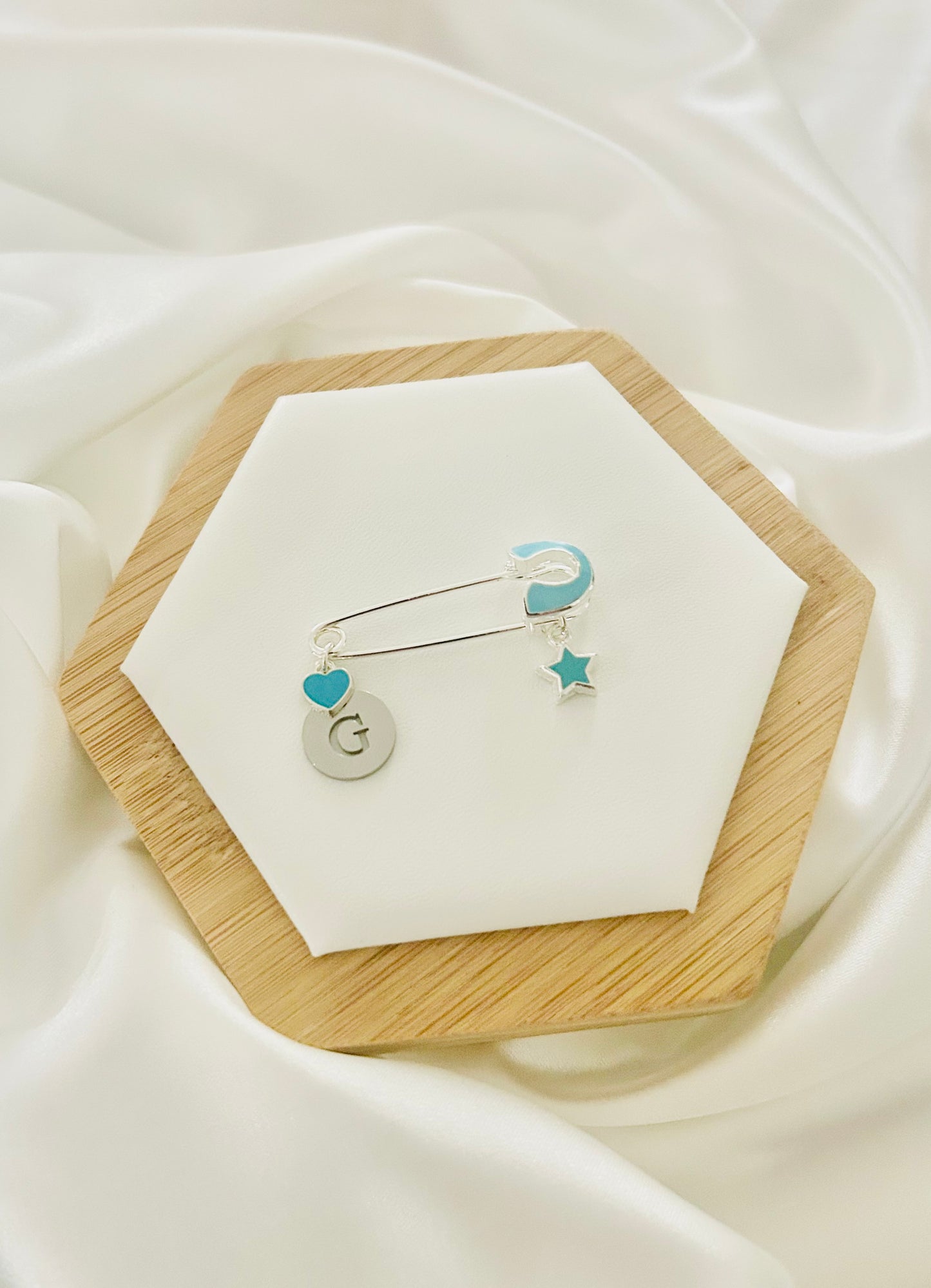 Twinkle and Love Baby Blue Pin