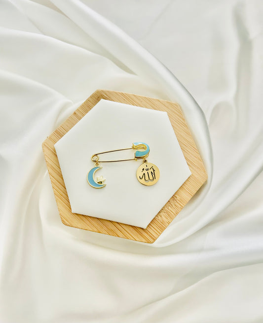 Blue & Gold Blessing Pin