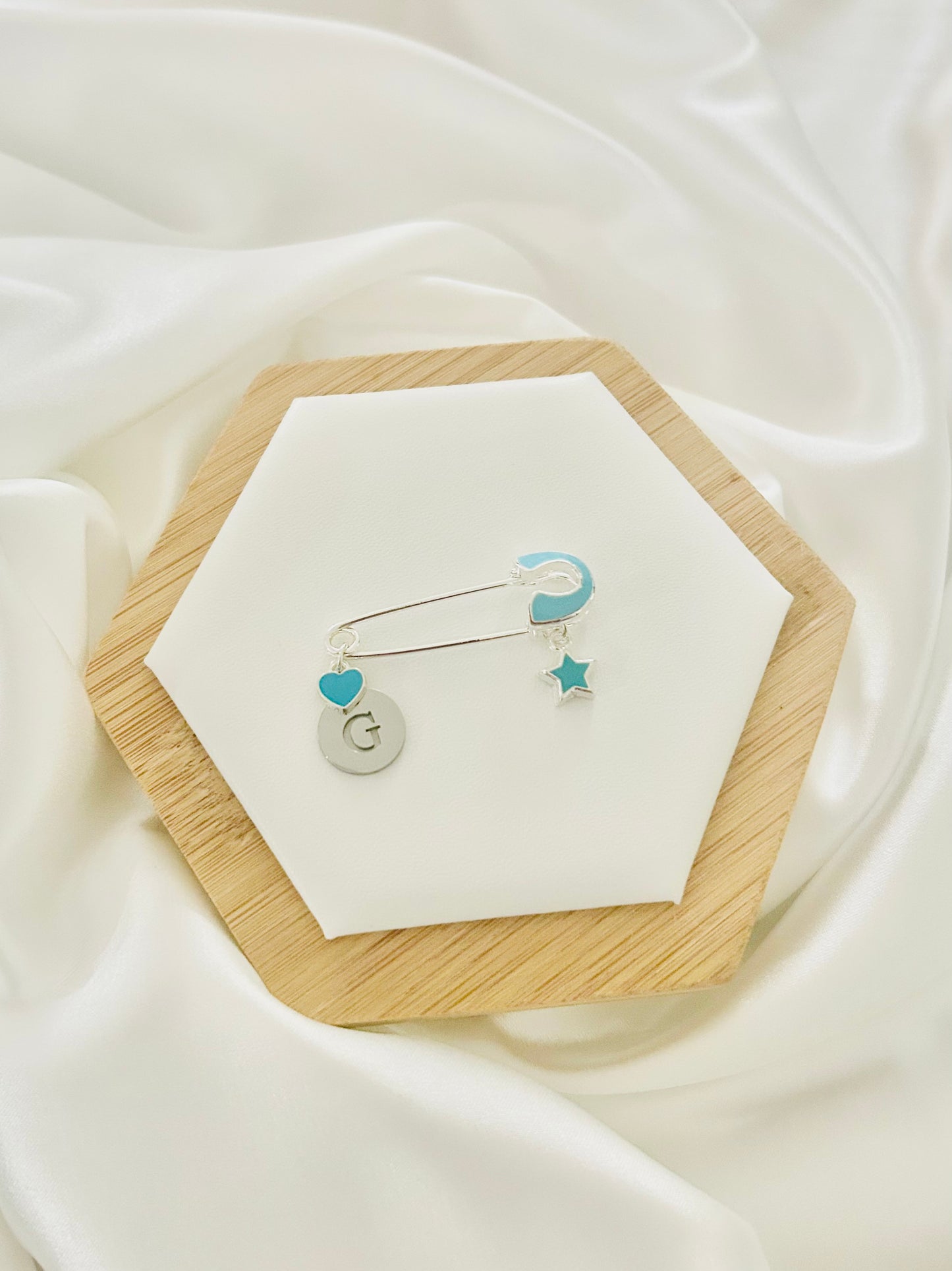 Twinkle and Love Baby Blue Pin